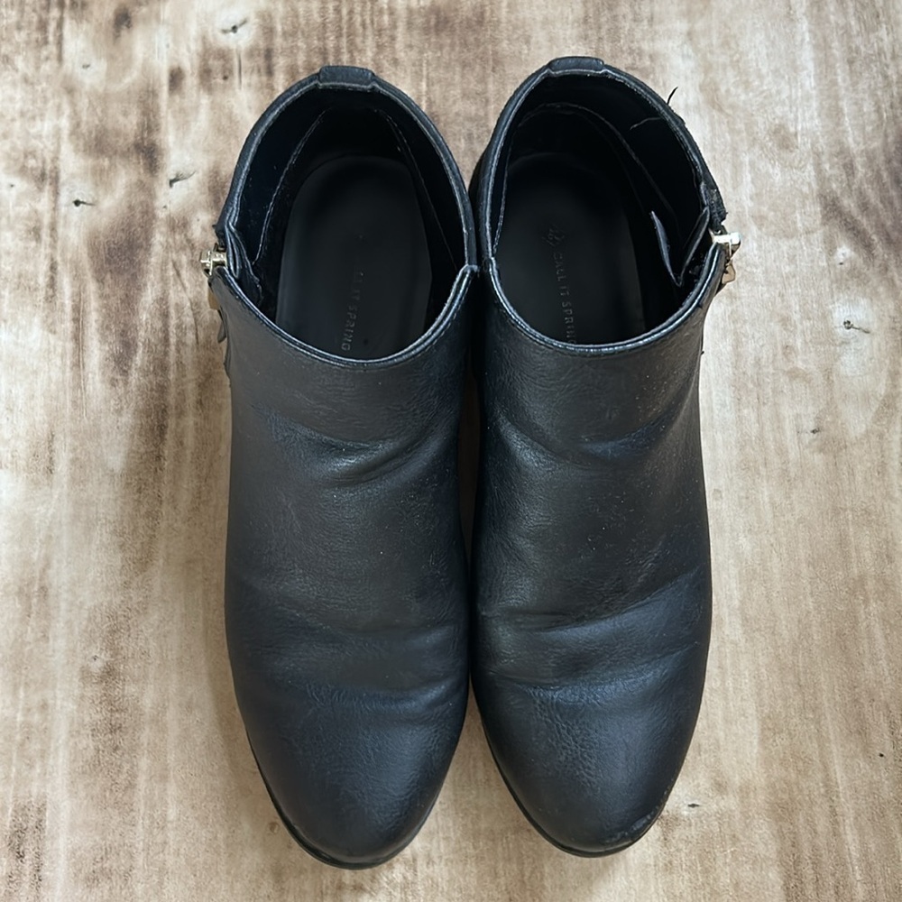 Call It Spring Black Ankle Booties - Picture 4 of 9